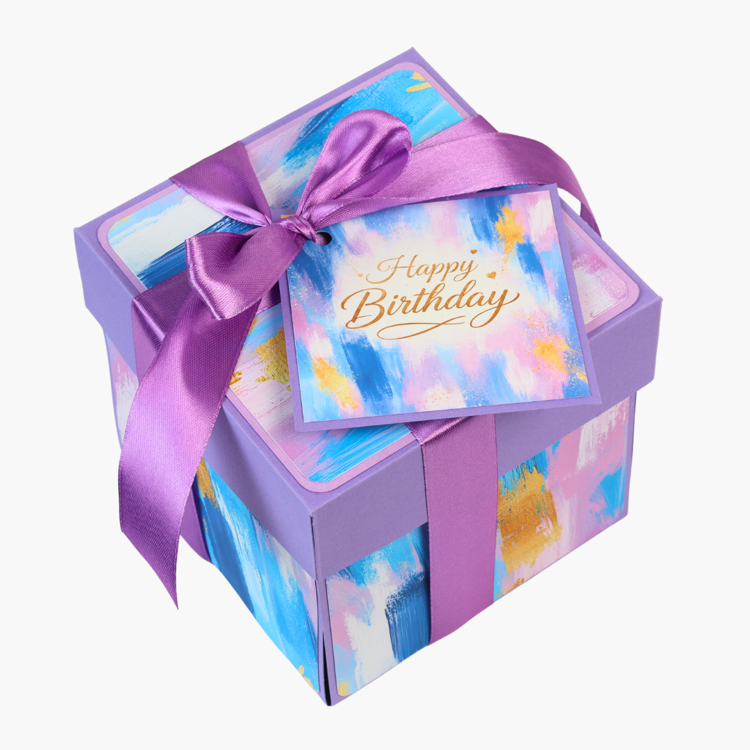 Sky & Violet Birthday Explosion Box (8 Photos)