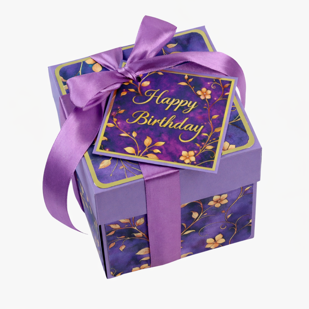 Flora Viola Birthday Explosion box (8 Photos)