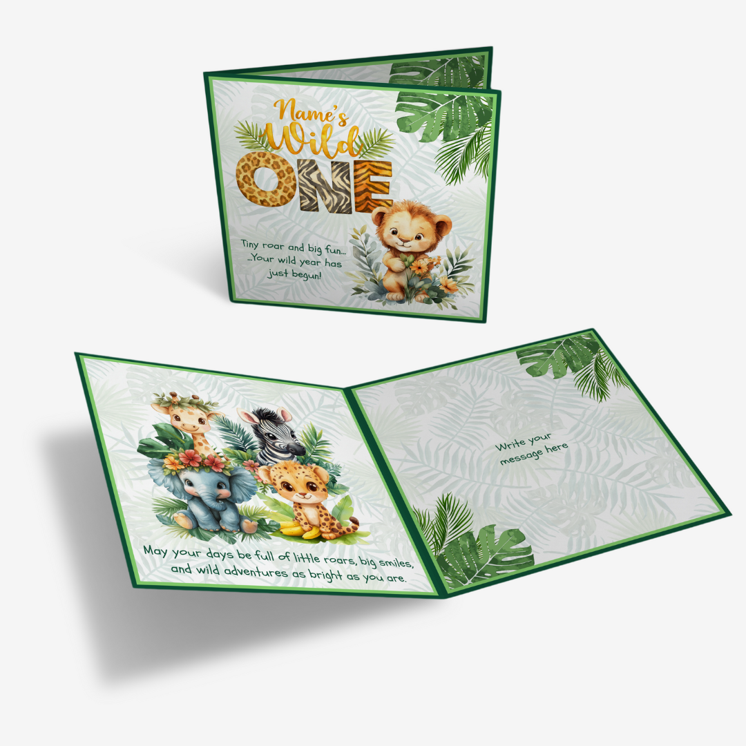 Wild ONE boy Classic Card