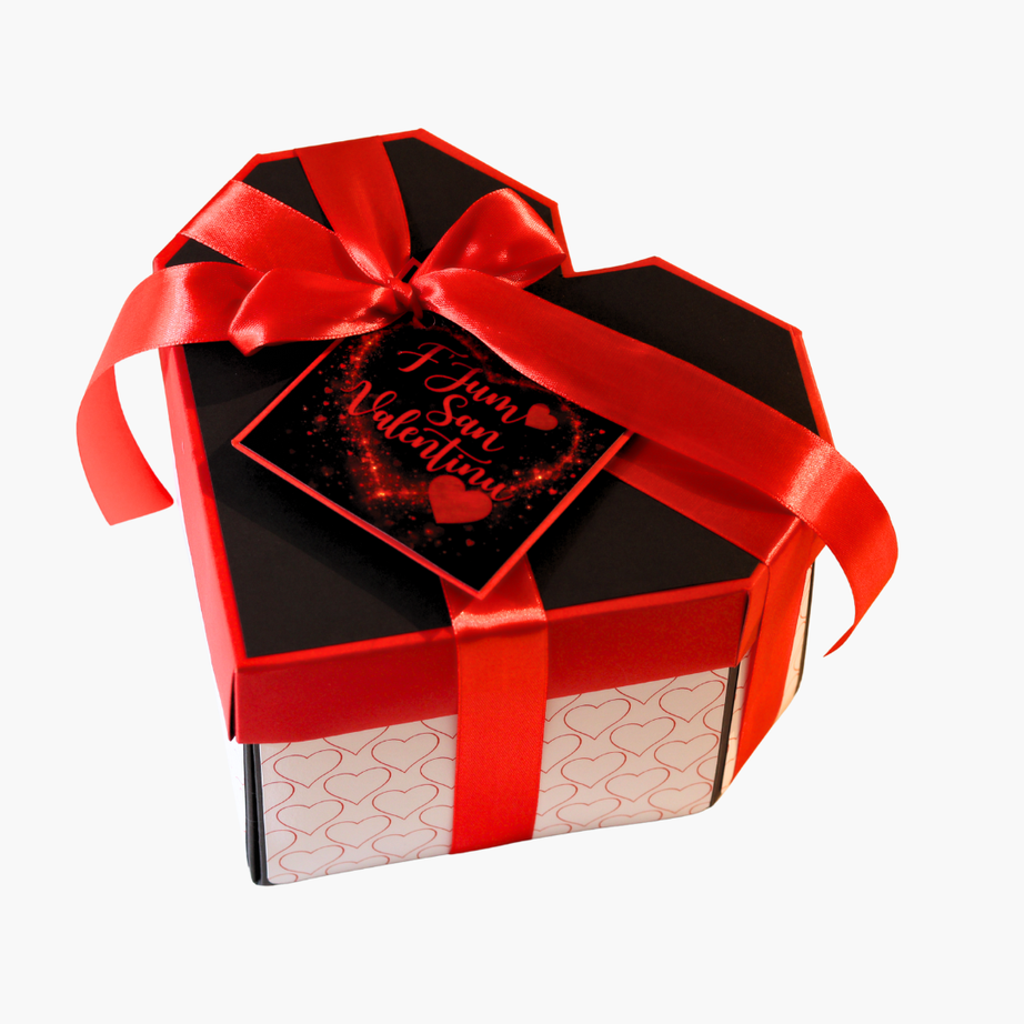 Our Story in a Heart Explosion box