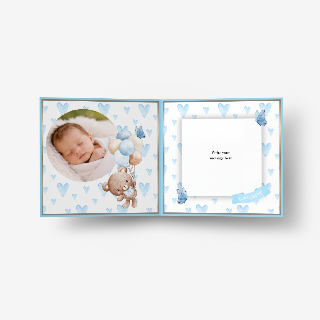 Teddy & Balloons Classic Card