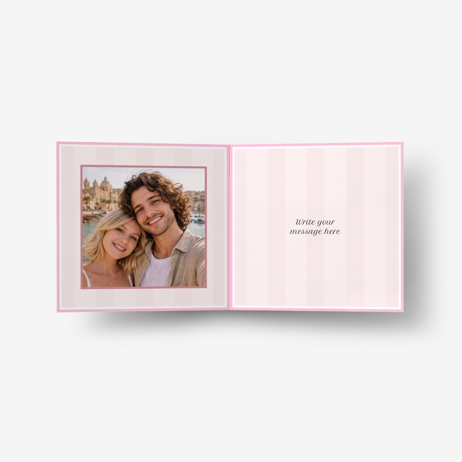 Pink & Love Wedding Classic Card