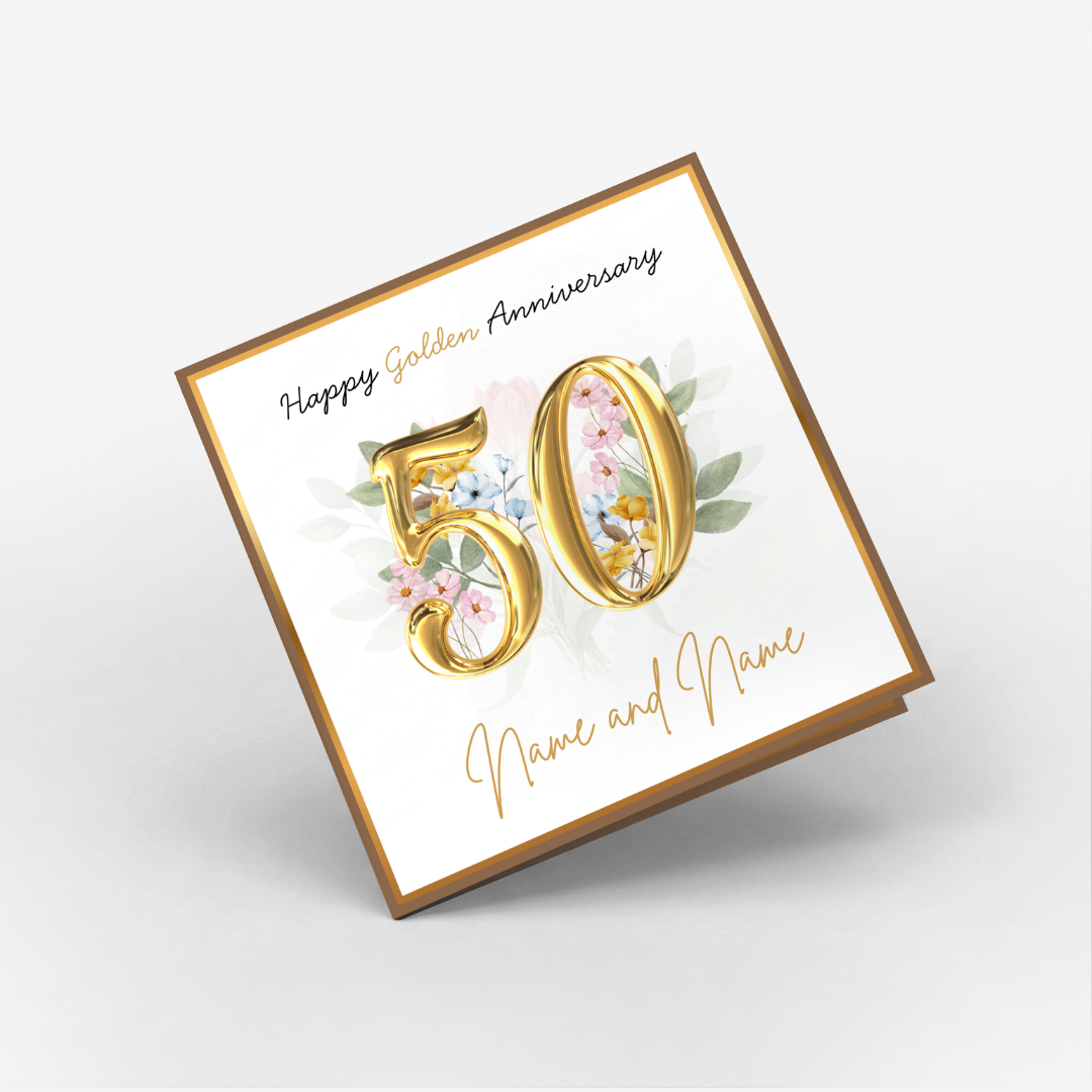 Golden 50th Anniversary Classic Card