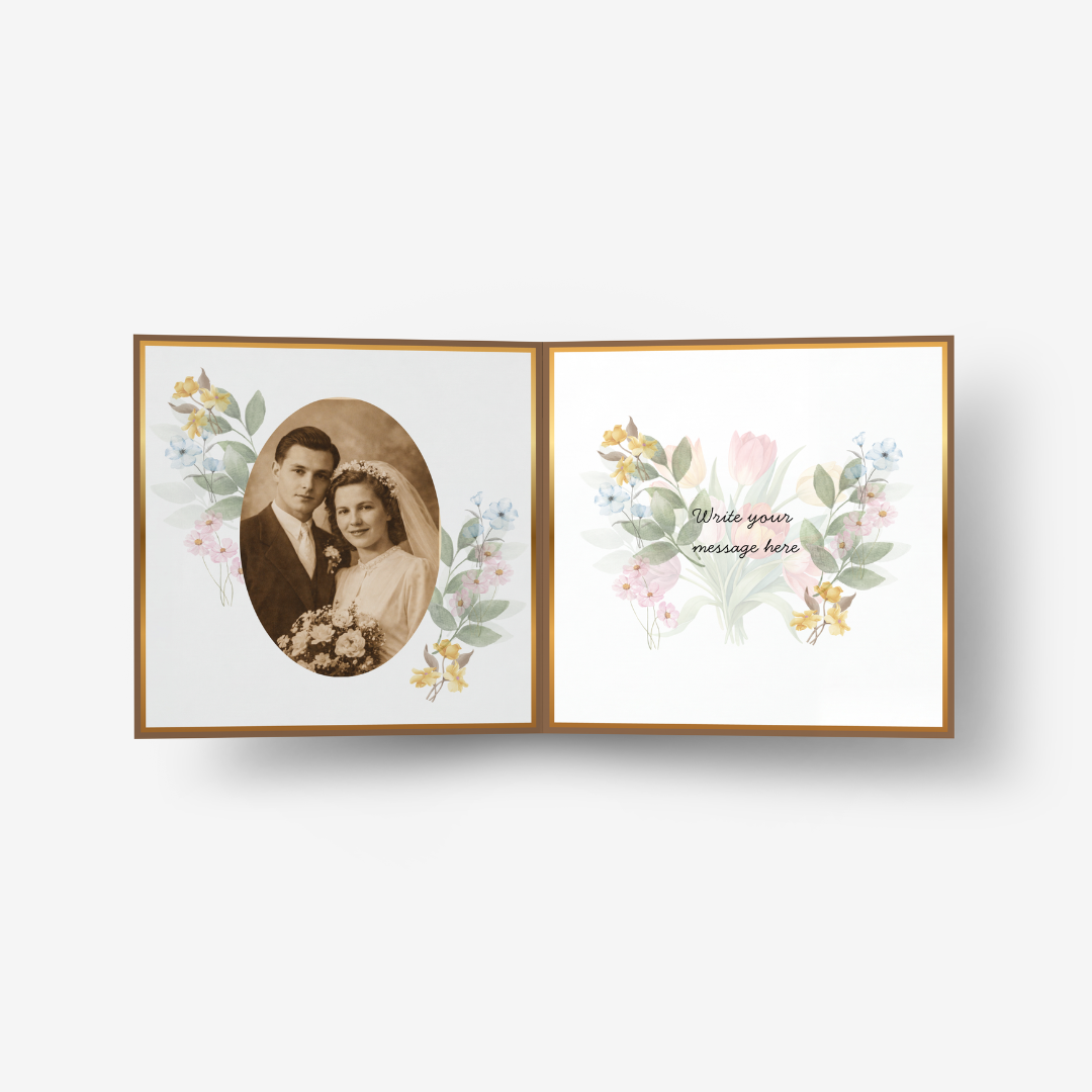 Golden 50th Anniversary Classic Card
