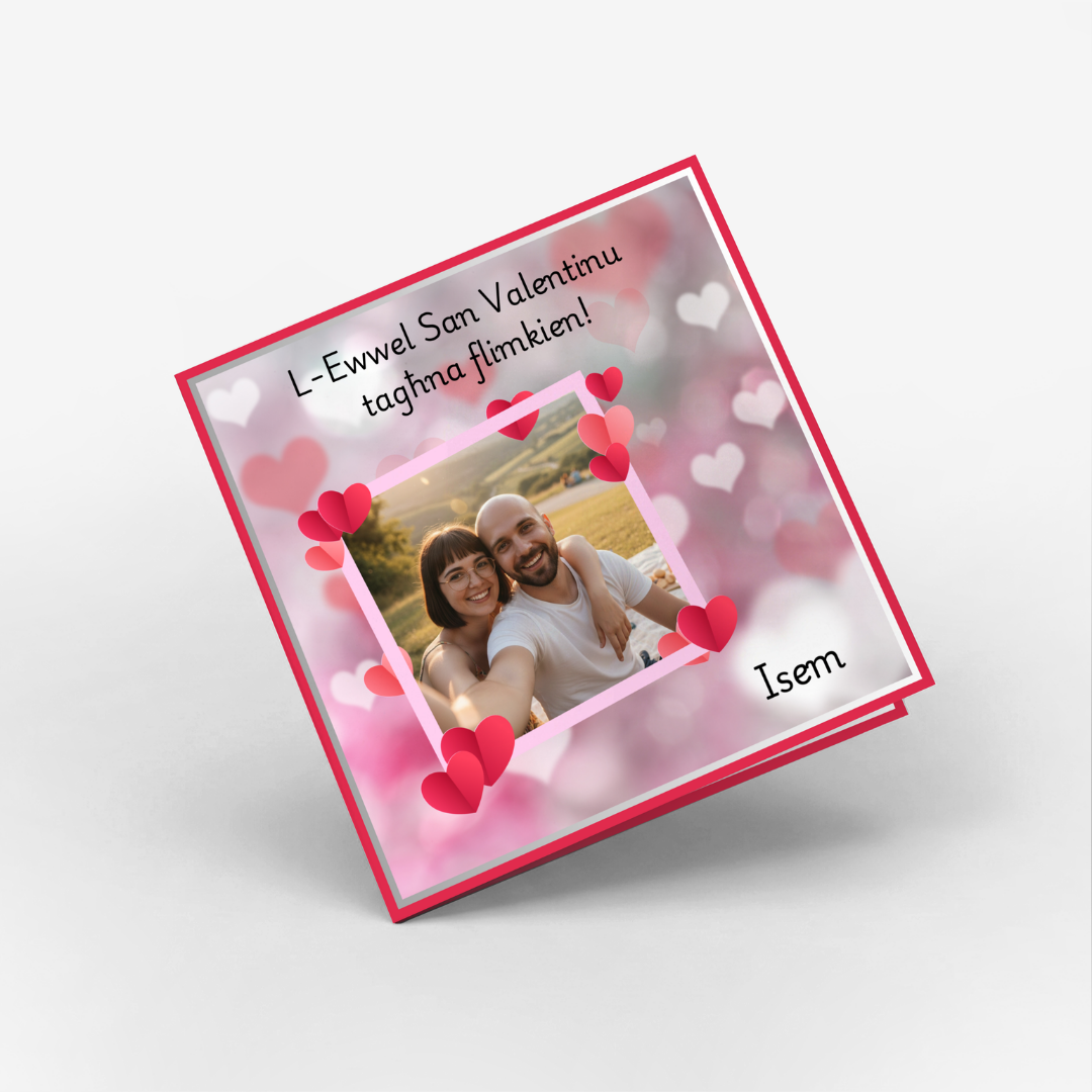 Pink Hearts Classic Card