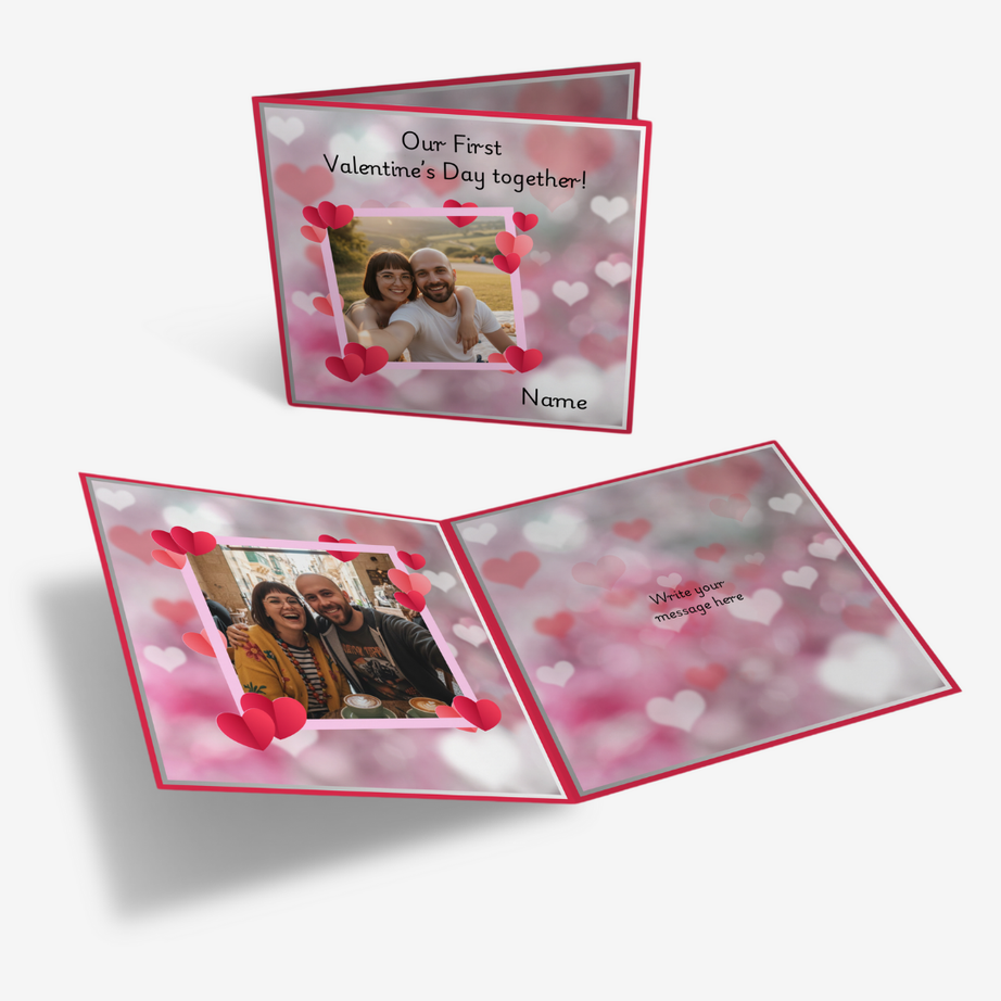 Pink Hearts Classic Card