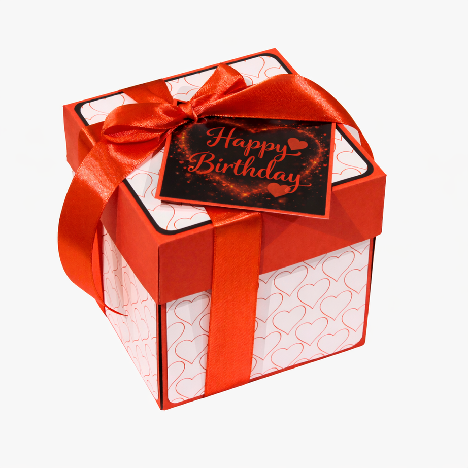 Heart to Heart Birthday Explosion Box (4 Photos)