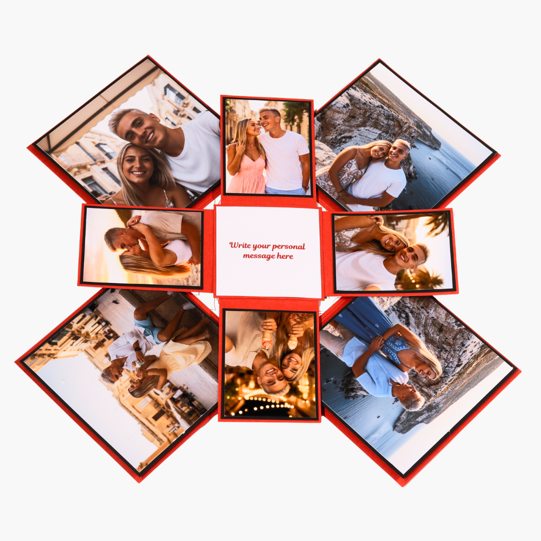 Heart to Heart Anniversary Explosion Box (8 Photos)
